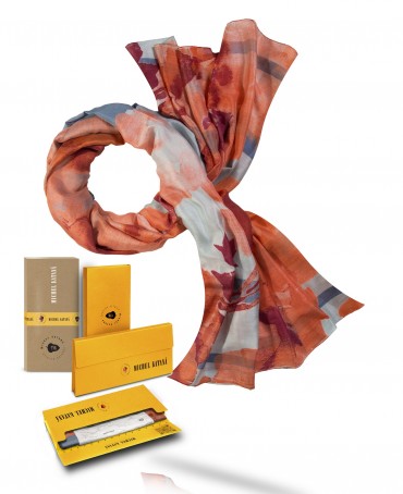 Палантин Женский SN40-FL.DU.CIEL/CORAIL